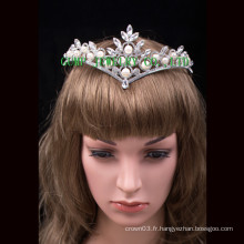 Pearl Rhinestone Tiara Pageant Crystal Crown